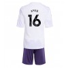 Manchester United Amad Diallo #16 Bortedraktsett Barn 2025-26 Kortermet (+ korte bukser)